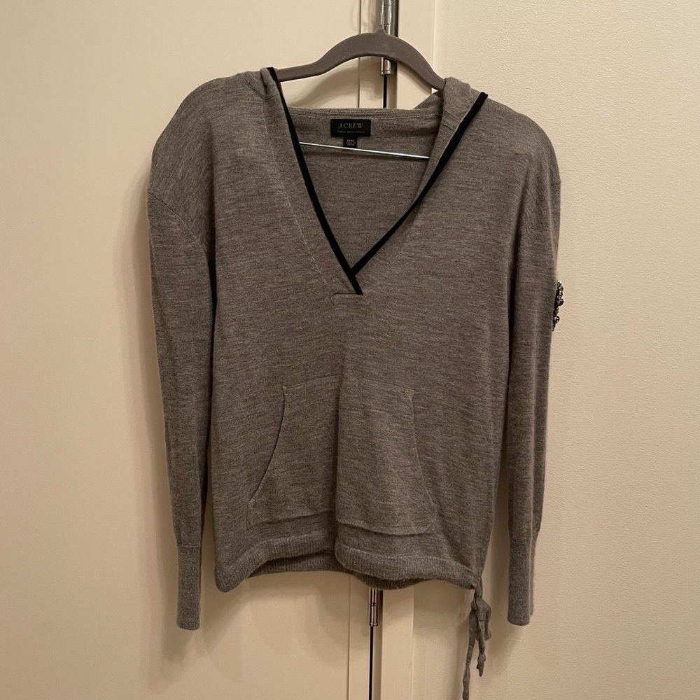 J.Crew Italian Spun Cashmere hoodie XXXS